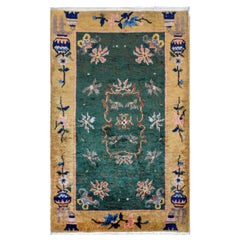 Antique Sweet Chinese Art Deco Rug