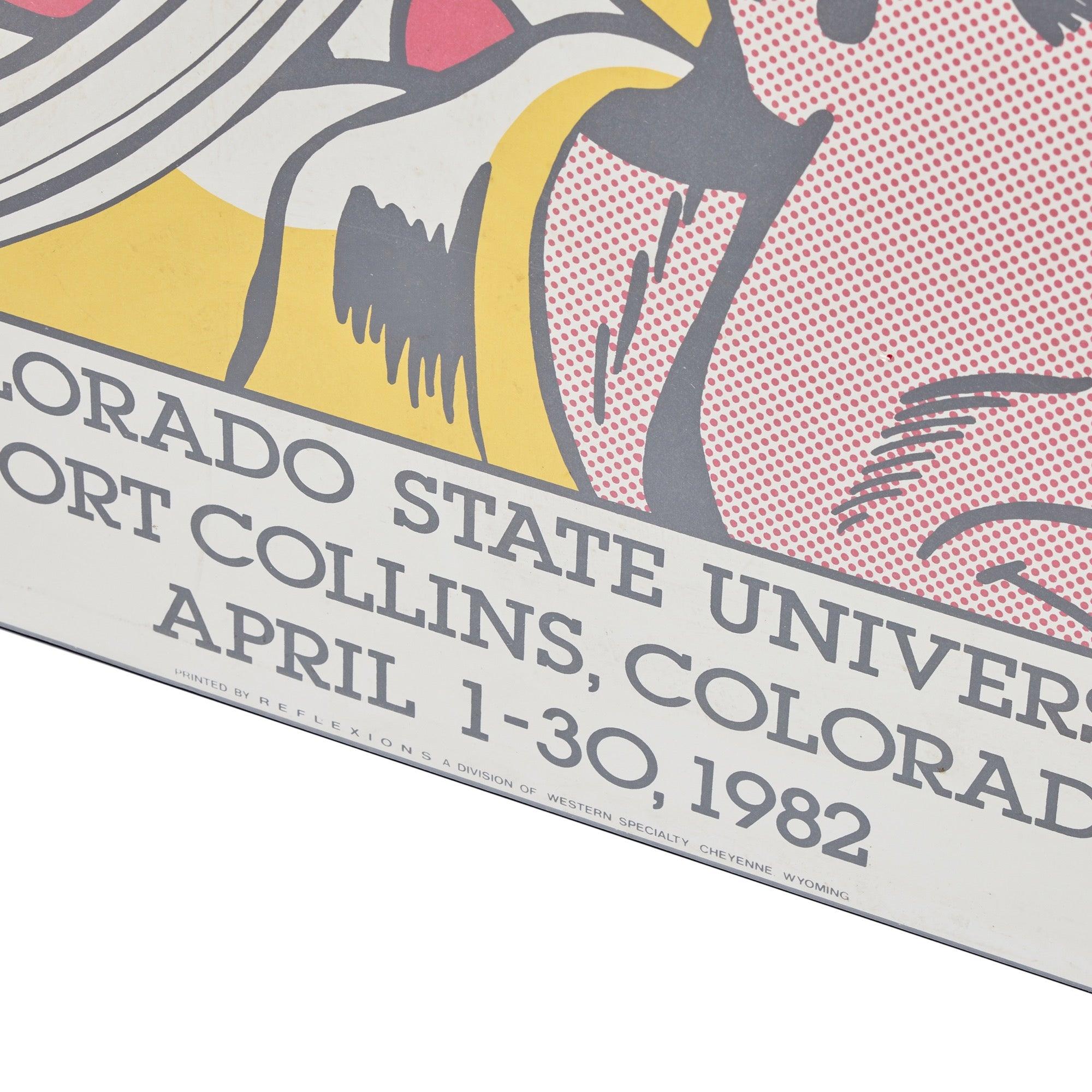 Colorado State University, Fort Collins poster printed on thick paper.