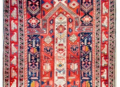 Dulce alfombra de oración azerbaiyana de principios del siglo XX