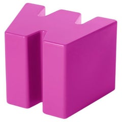 Sweet Fuchsia Double U Stool by Kazuko Okamoto