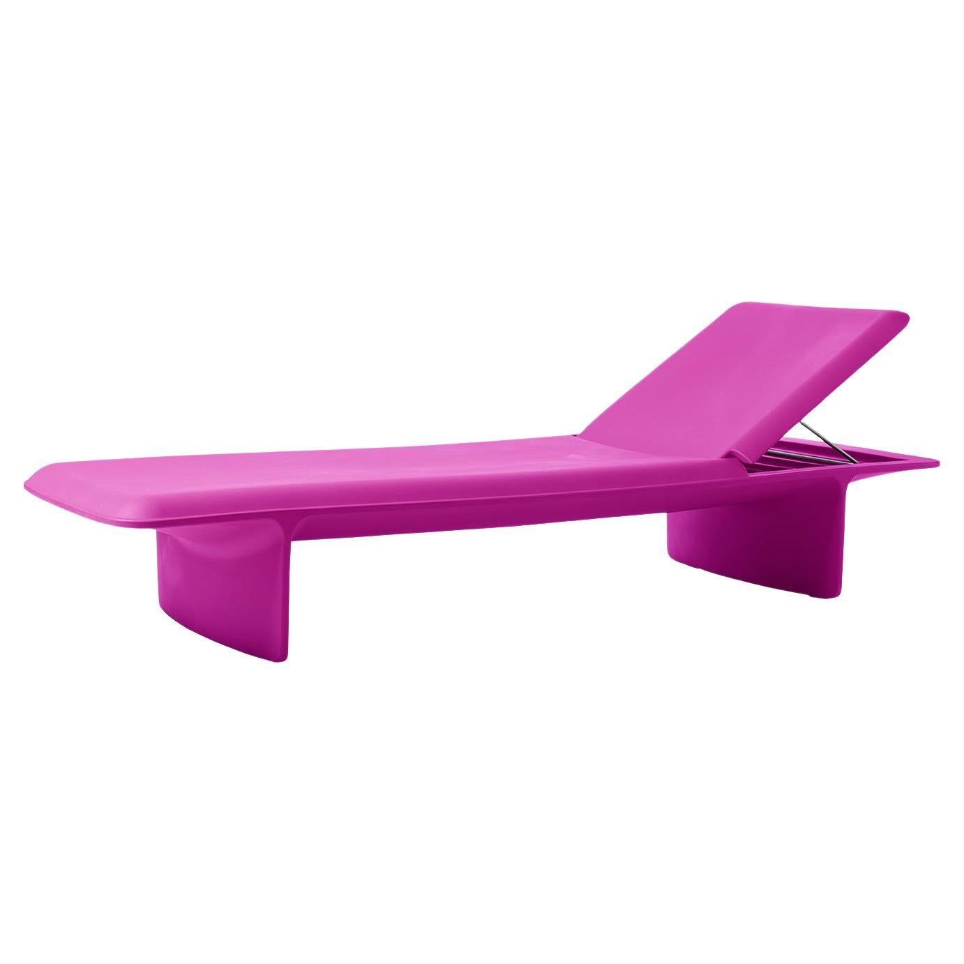 Sweet Fuchsia Ponente Sun Lounger by Martinelli Venezia Studio