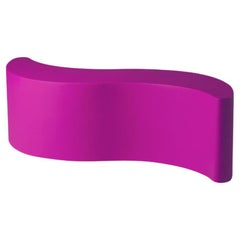 Sweet Fuschia Wave Bench by Giò Colonna Romano