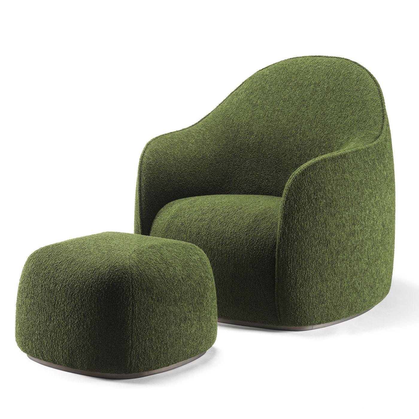 italien Fauteuil vert tendre Stefano Giovannoni par Ghidini 1961 en vente