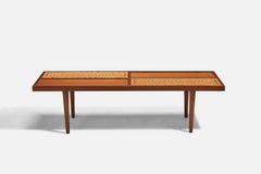 Sweet Home, Coffee Table, Teak, Rattan, Hong Kong, 1970s