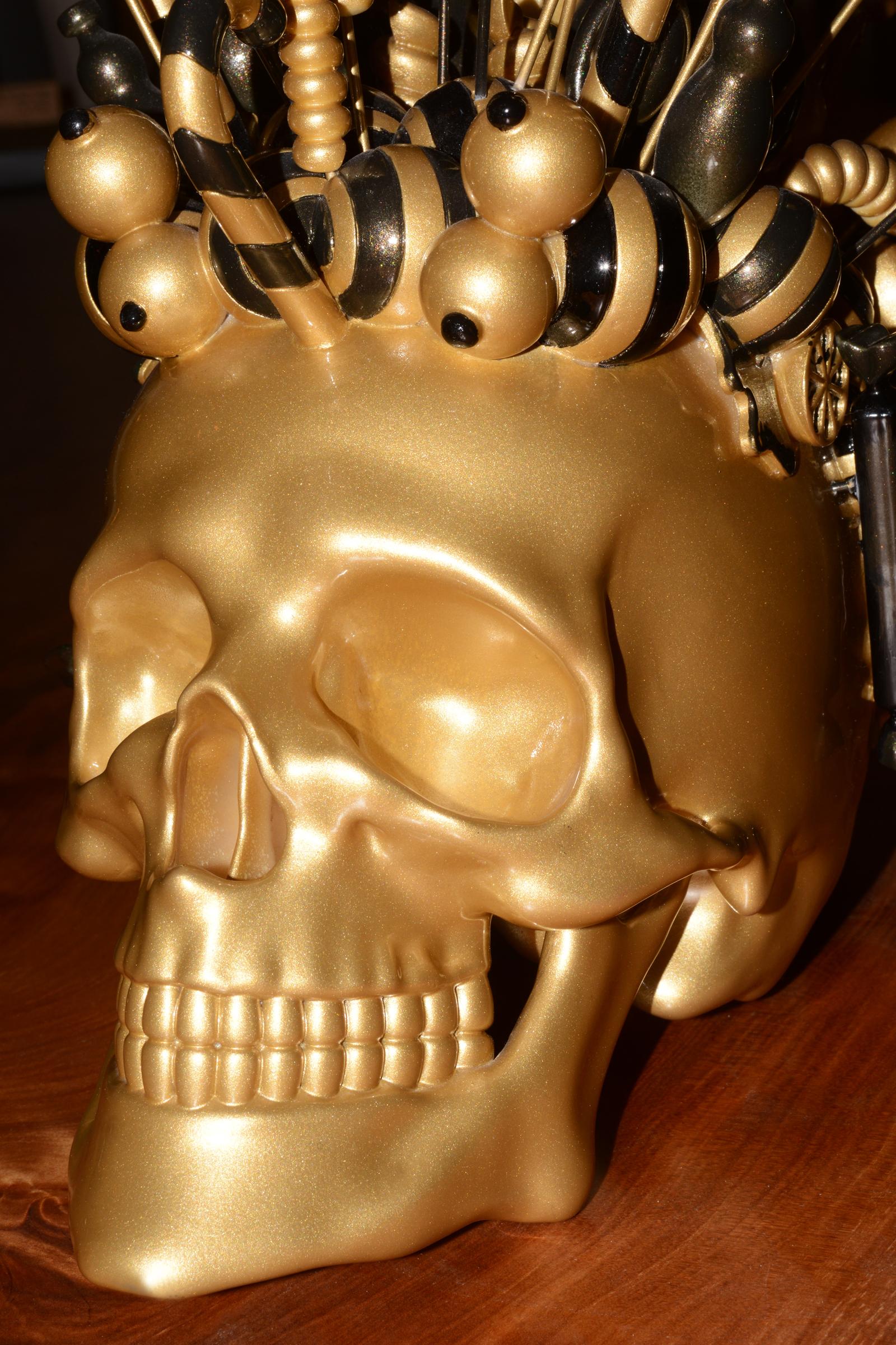 Sweet Life Skull Sculpture For Sale 1