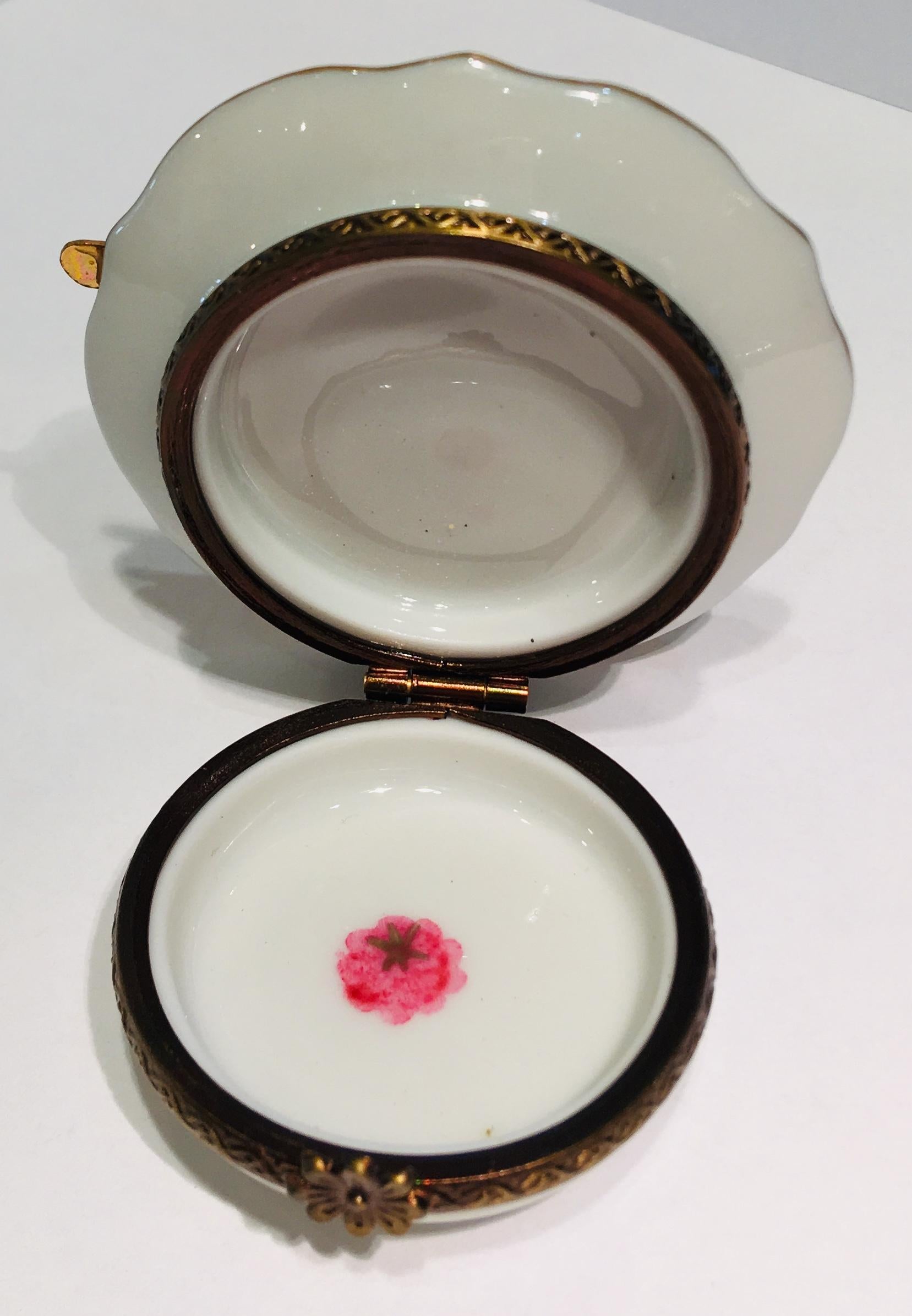 Sweet Limoges France Handmade Miniature Porcelain Box Dessert Plate ...