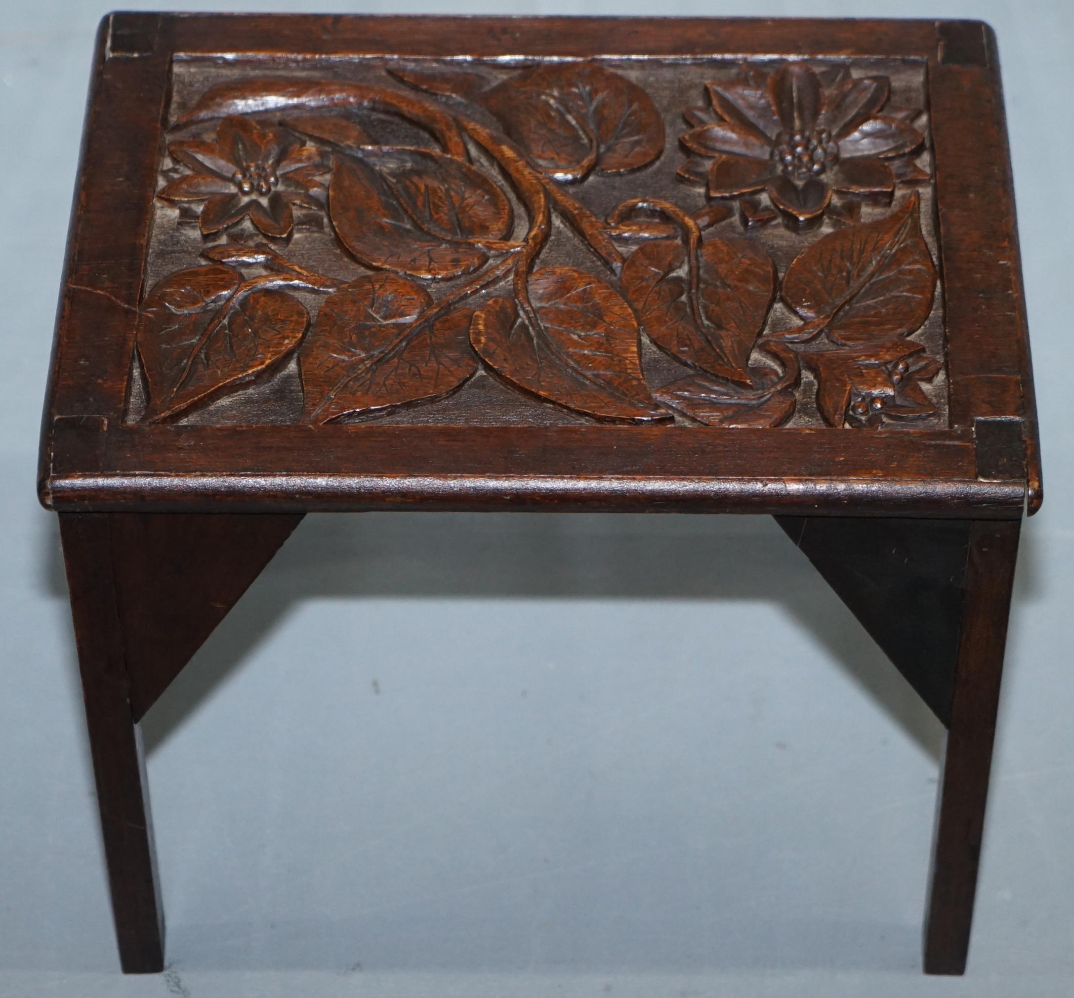 We are delighted to offer for sale this lovely little Liberty’s London hand carved side table

Please note the delivery fee listed is just a guide, it covers within the M25 only

A very good looking and well-made piece, ideally suited to sit