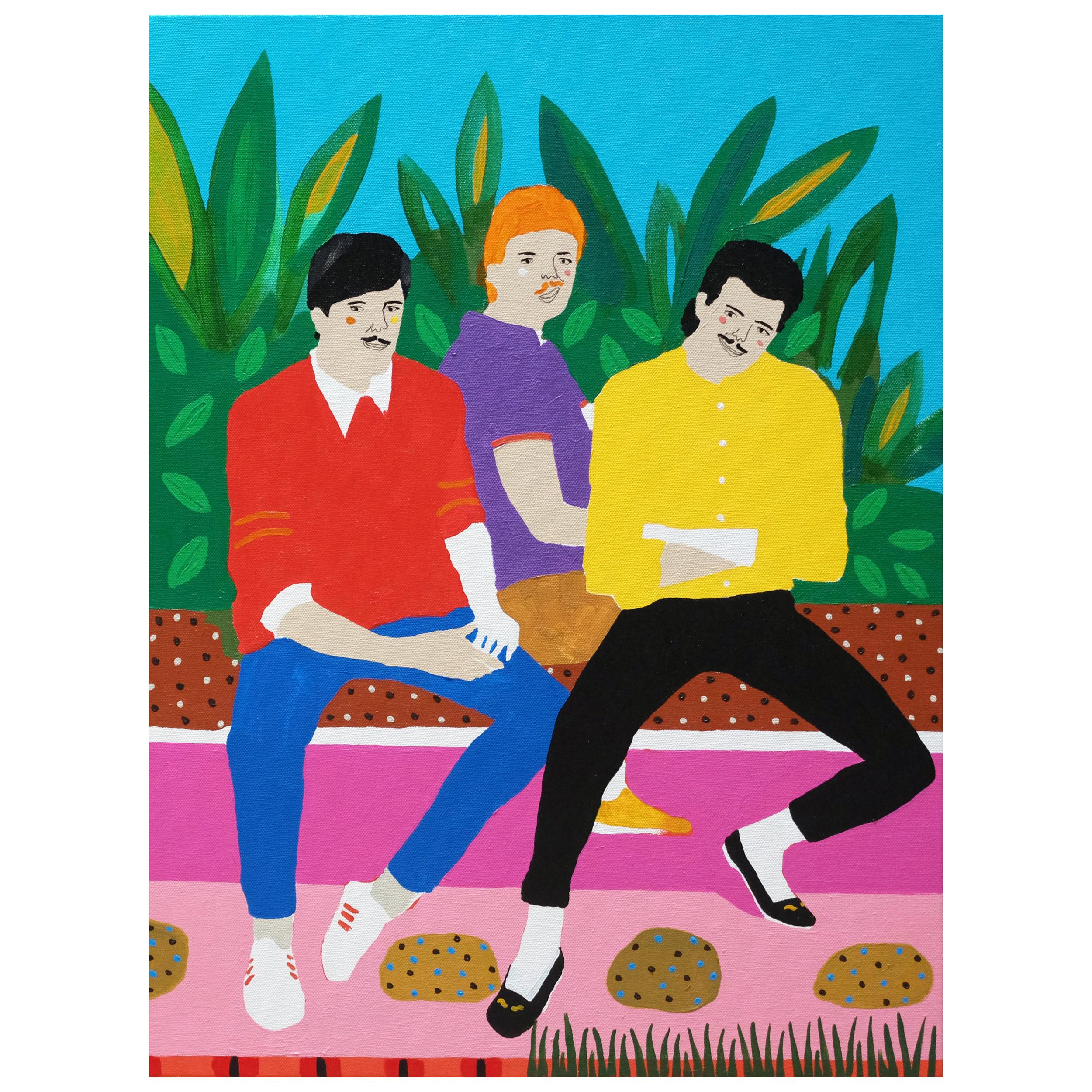 Modern 'Sweet Loafers' Portrait Painting by Alan Fears Pop Art