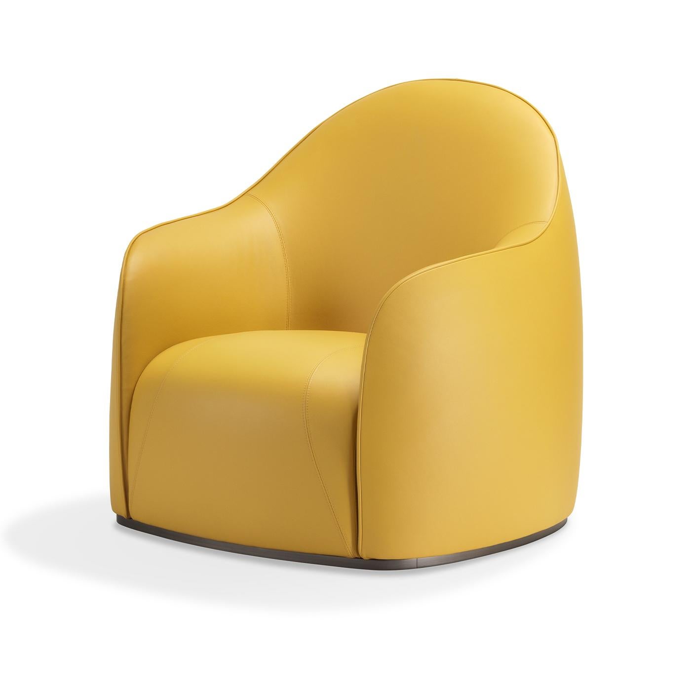 Modern Sweet Mustard Armchair by Elisa Giovannoni For Sale
