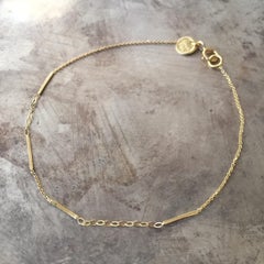 Sweet Pea 18k Yellow Gold Fine Chain Sycamore Bracelet
