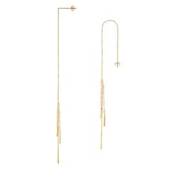 Sweet Pea 18k Yellow Gold Sycamore Earrings 