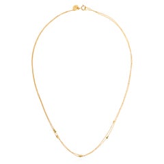 Sweet Pea Bits and Bobs 18k Yellow Gold Double Strand Chain Necklace