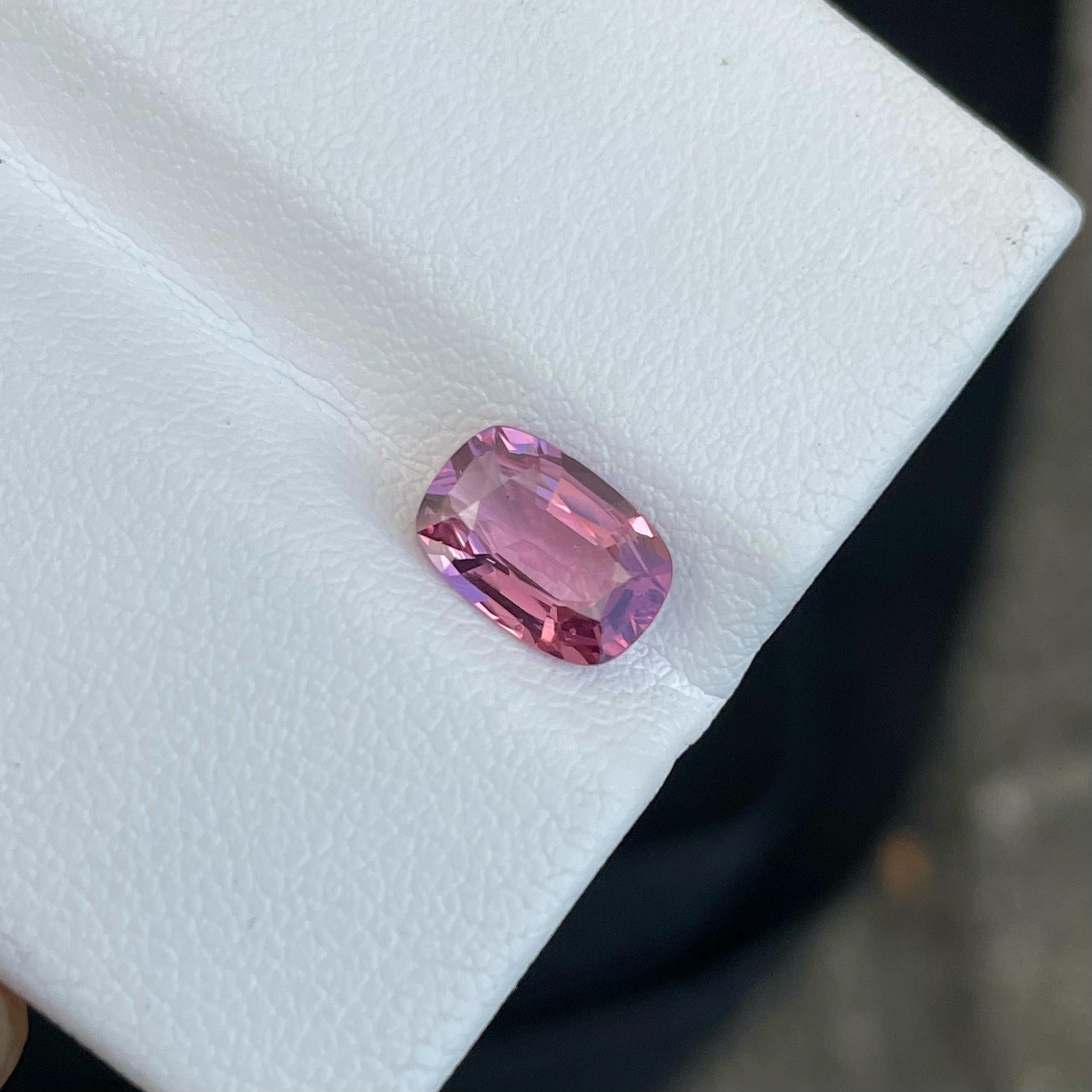Modern Sweet Pink Spinel From Burma 1.50 CTS Natural Spinel Loose Spinel Certified Gem For Sale