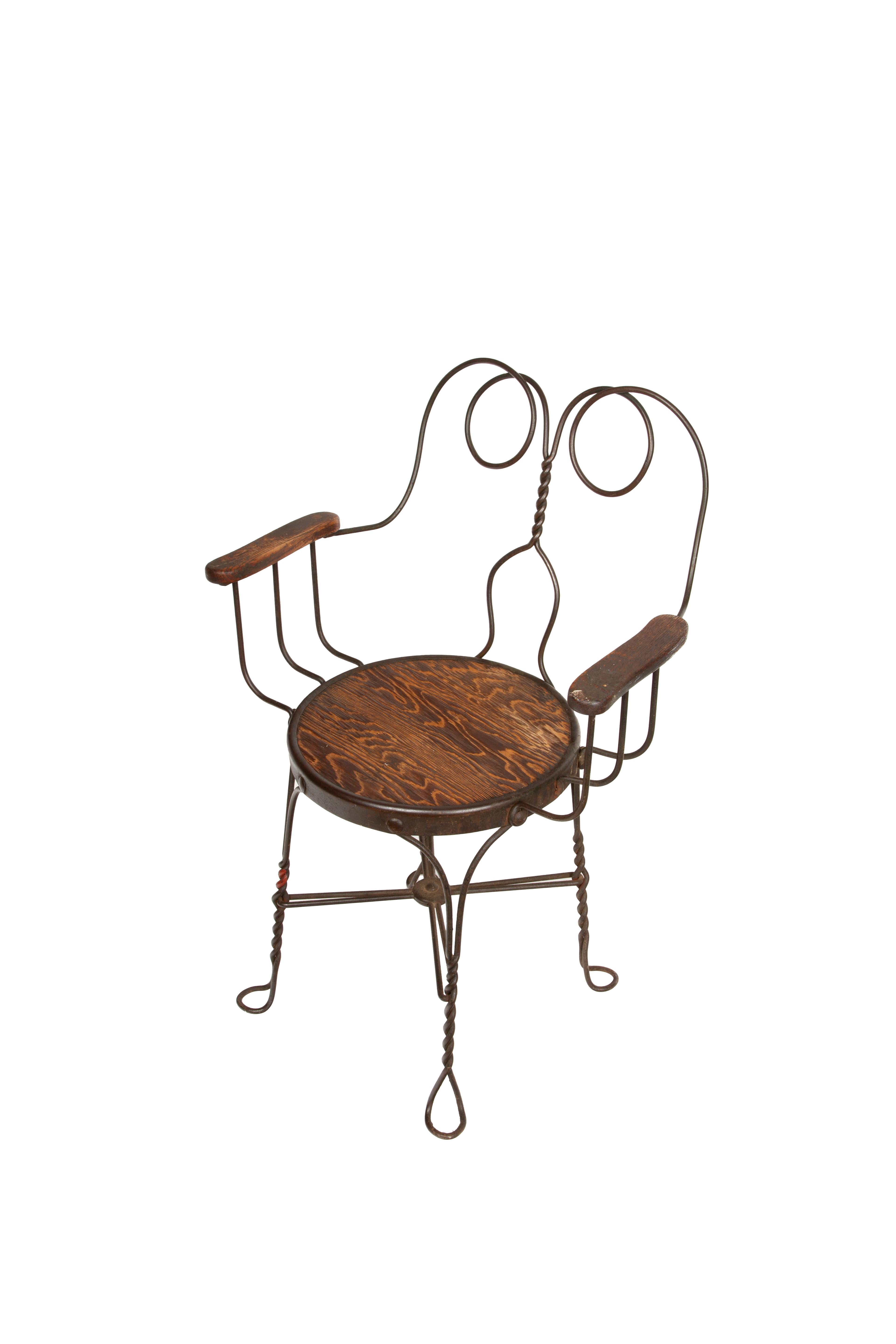20th Century Sweet Seat Treats: Antique Parlor Perches (Pair of Ice Cream Parlor Chairs)
