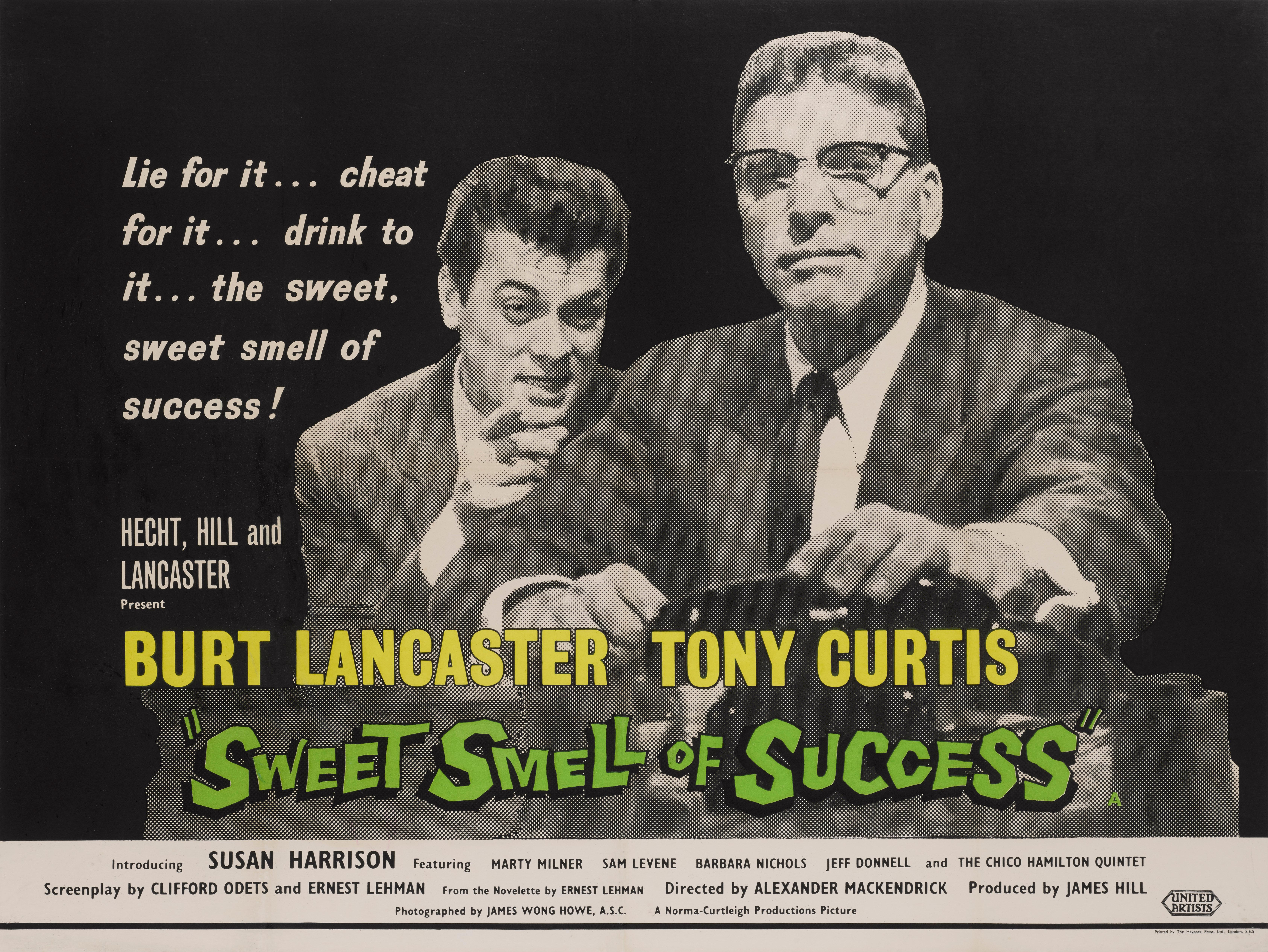 sweet smell of success poster