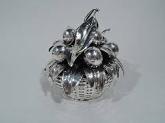 Sweet Sterling Silver Cherry Basket by Buccellati