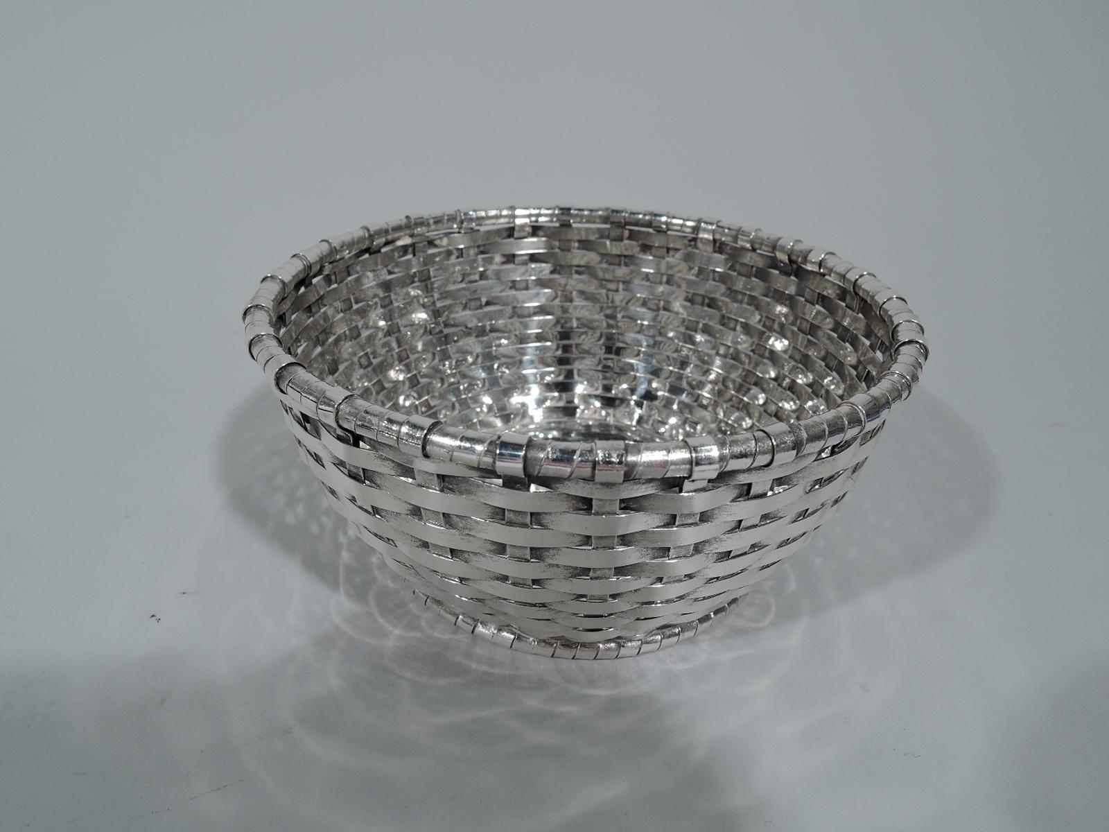 Sweet Sterling Silver Cherry Basket by Buccellati In Excellent Condition In New York, NY