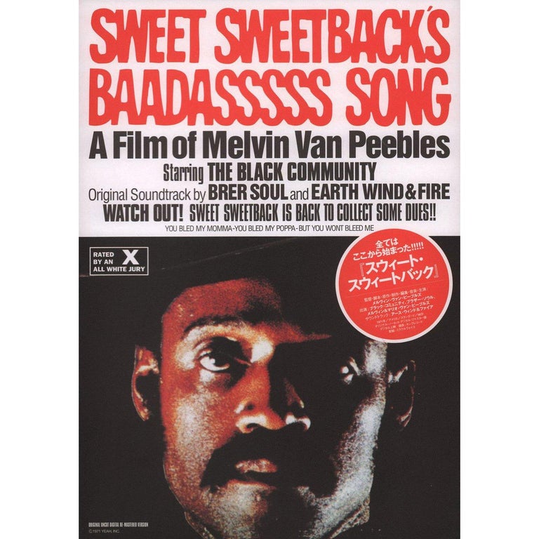 Sweet Sweetback S Baadasssss Song R1998 Japanese Video Flyer For Sale At 1stdibs