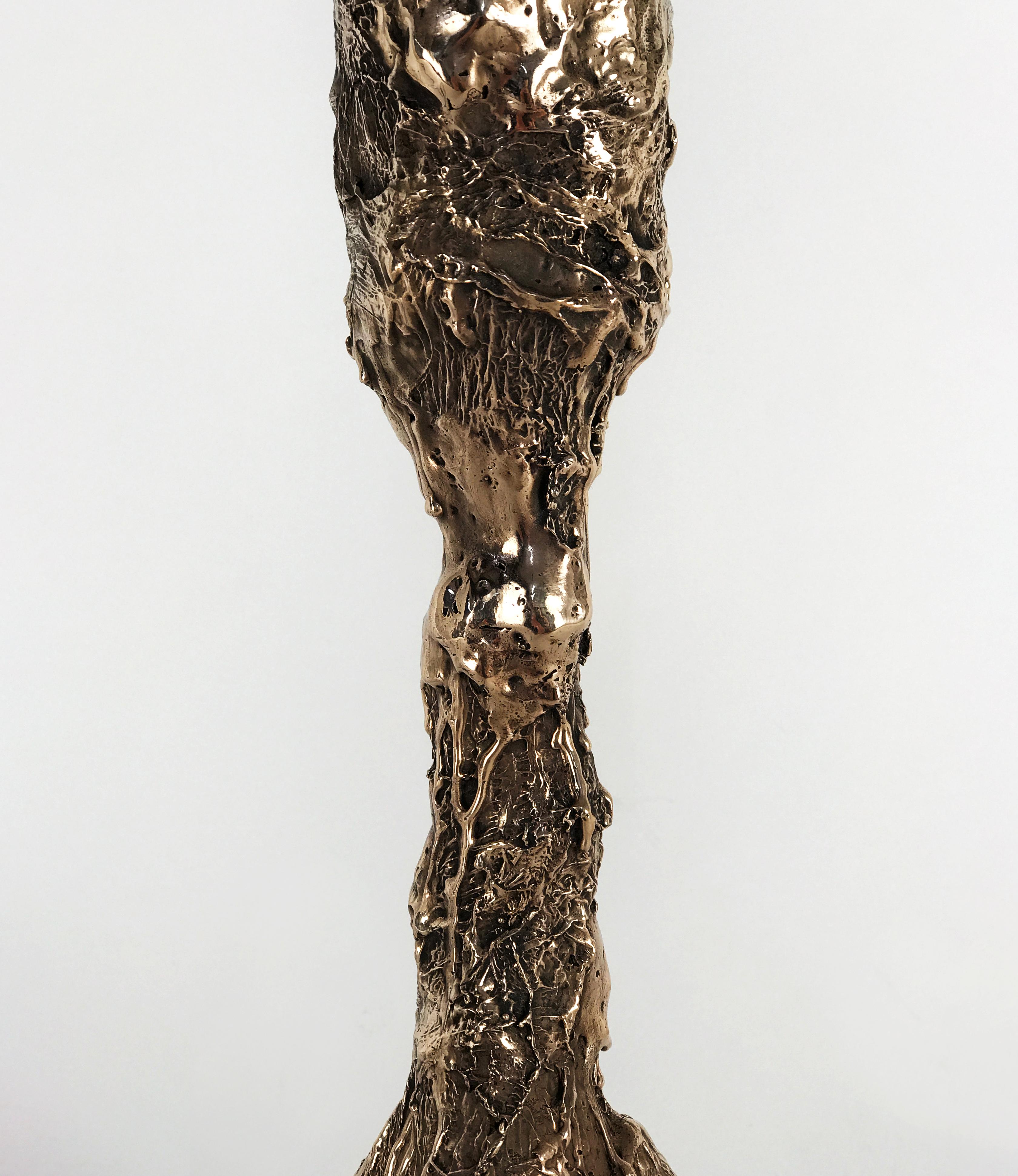 Post-Modern Sweet Thing I, Unique Bronze Sculptural Lamp, Signed by William Guillon For Sale