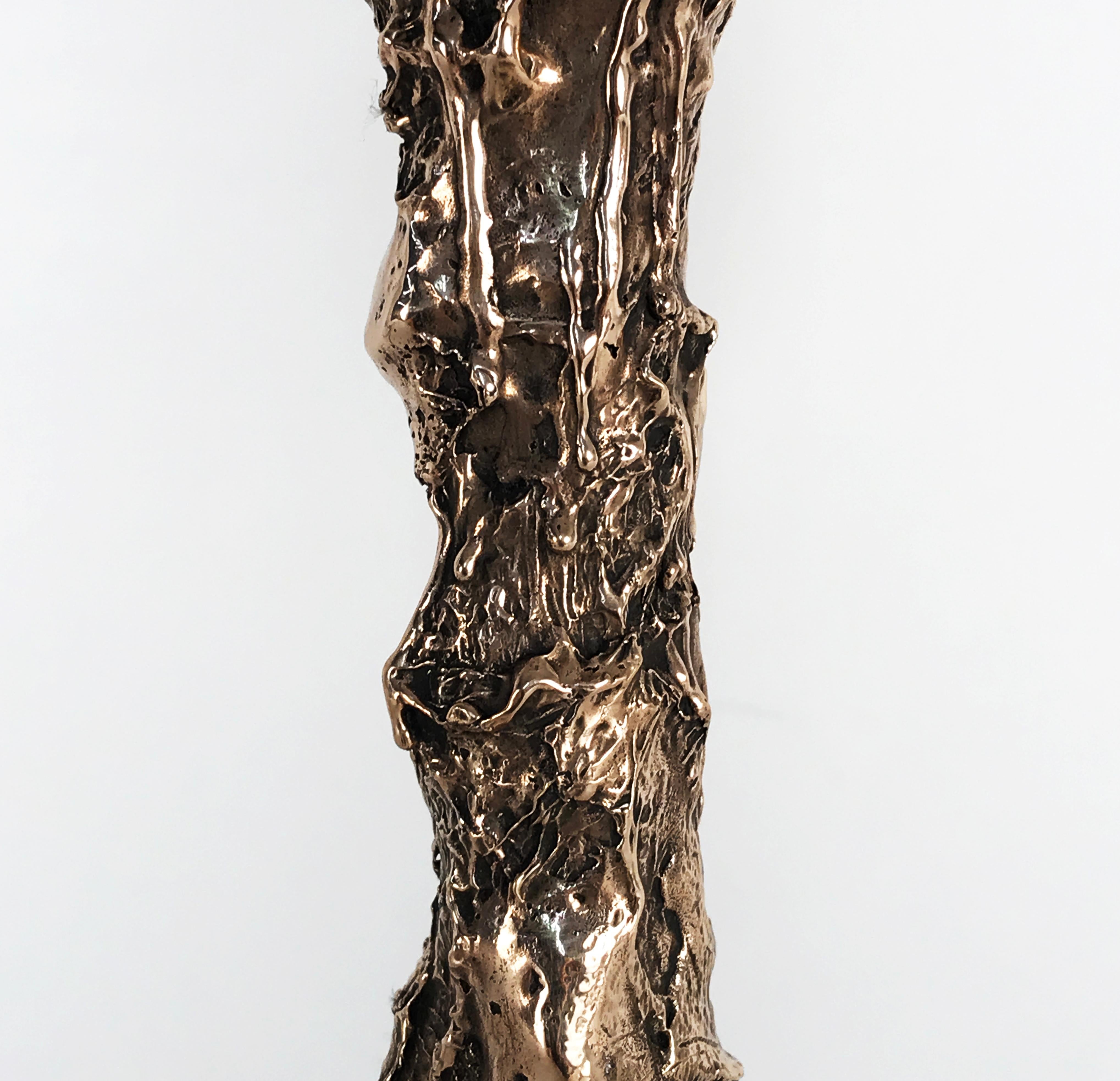 Sweet Thing I, Unique Bronze Sculptural Lamp, Signed by William Guillon For Sale 1