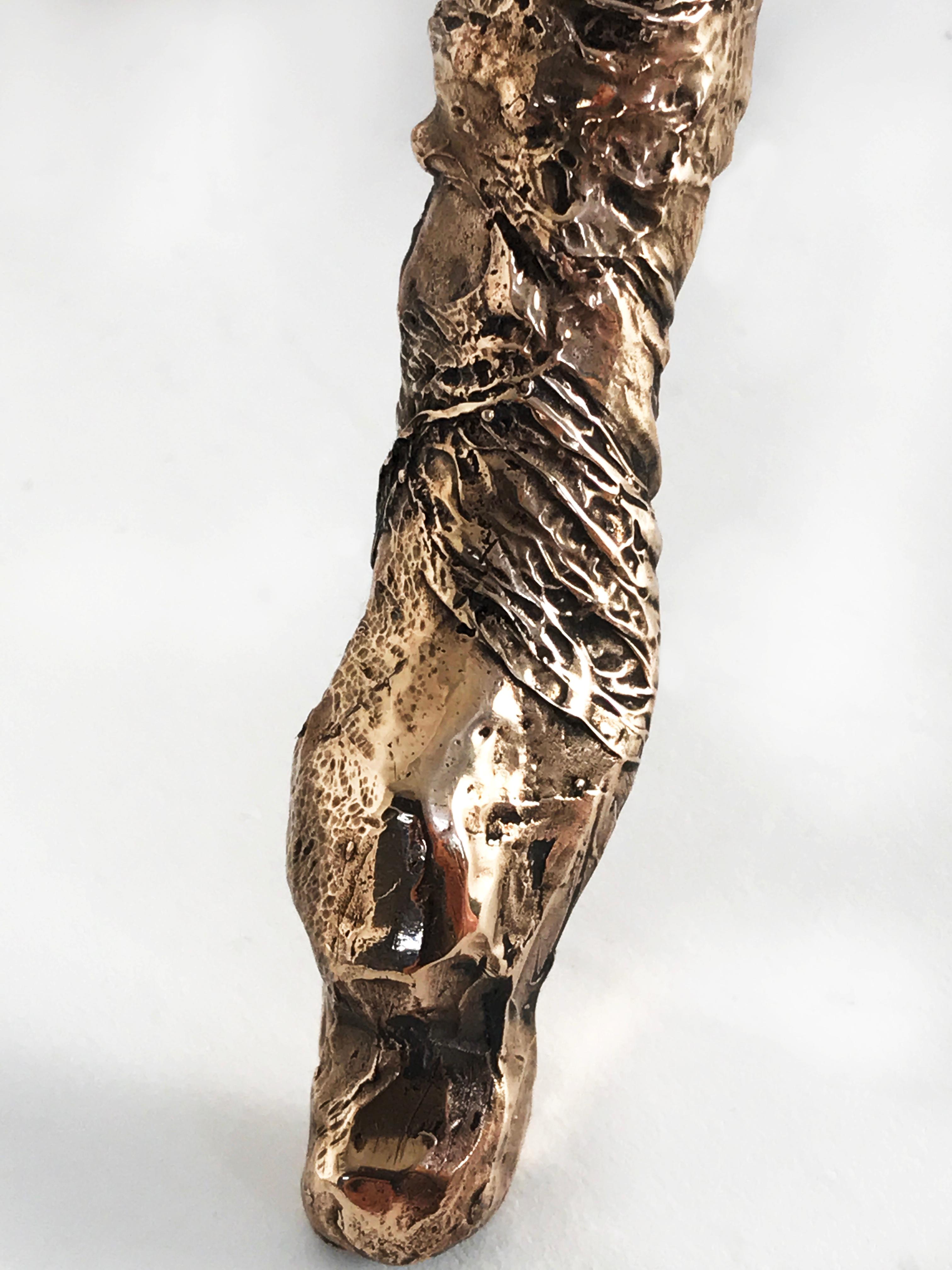 Sweet Thing I, Unique Bronze Sculptural Lamp, Signed by William Guillon For Sale 2