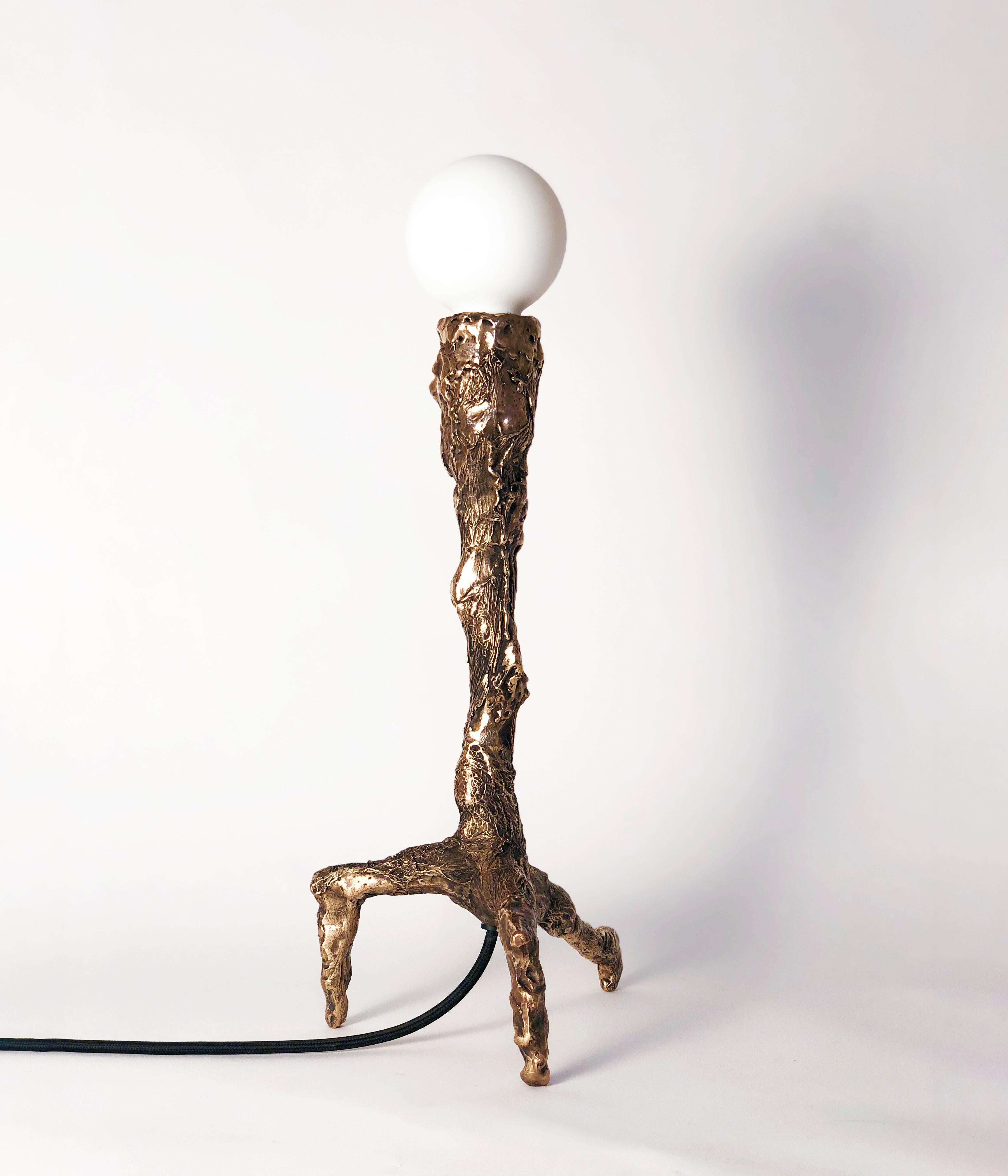 Sweet Thing II, Unique Bronze Sculptural Lamp, Signed by William Guillon For Sale 1