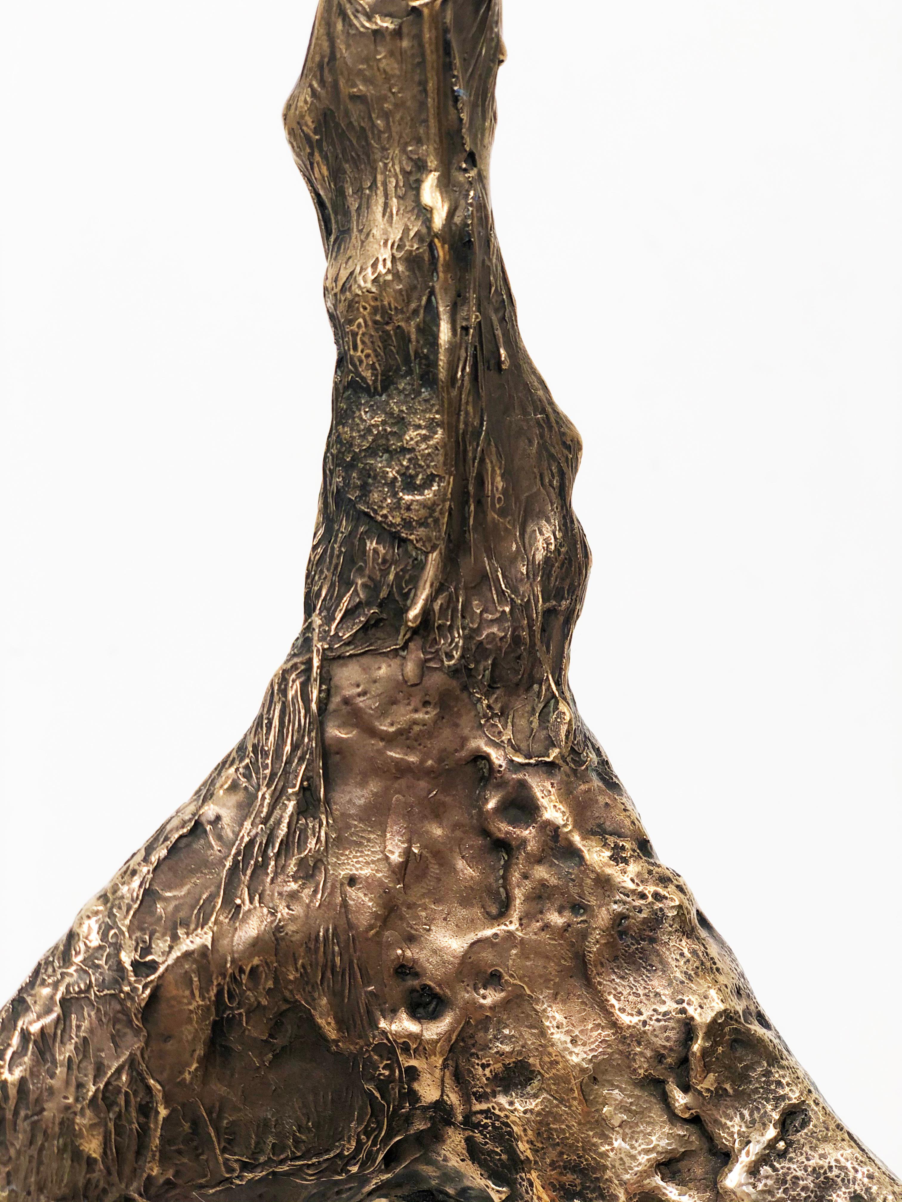 Post-Modern Sweet Thing IV, Unique Bronze Sculptural Lamp, Signed by William Guillon For Sale