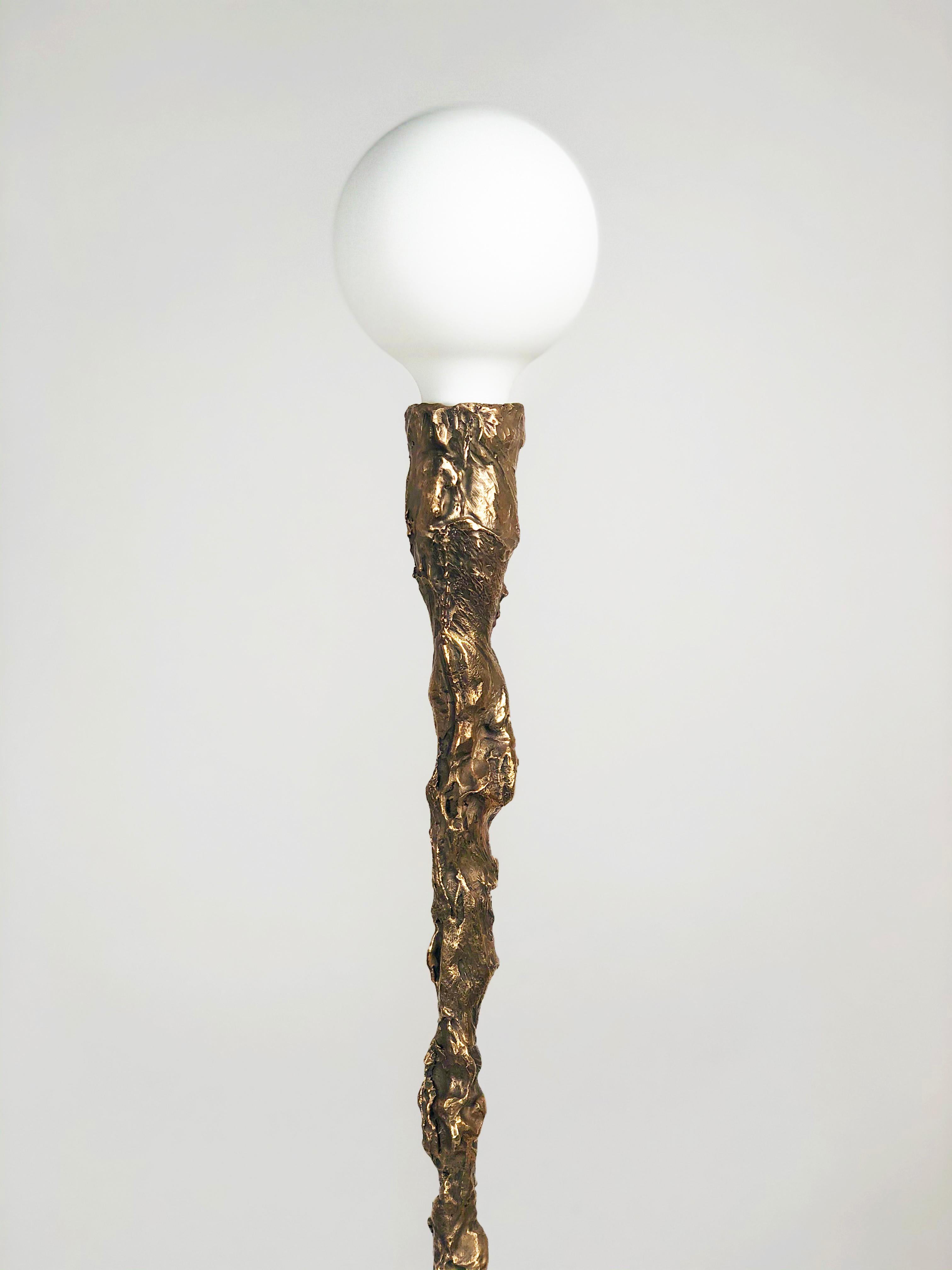 Sweet Thing IV, Unique Bronze Sculptural Lamp, Signed by William Guillon For Sale 1