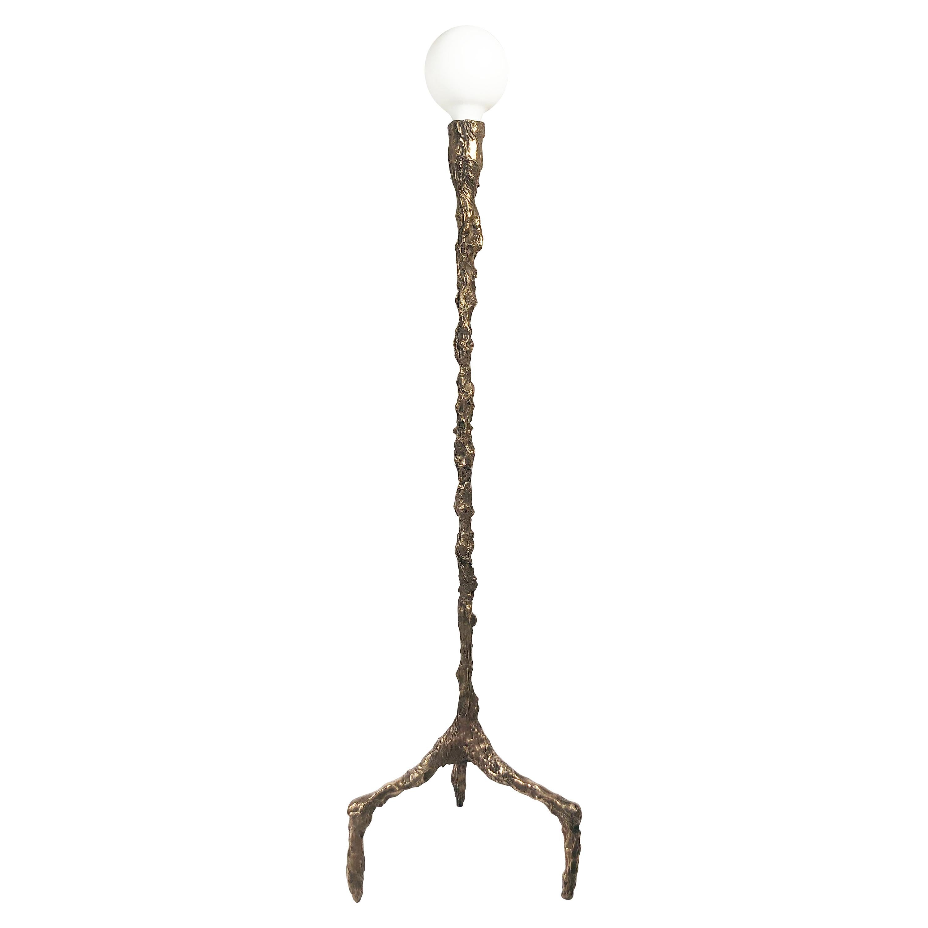 Sweet Thing IV, Unique Bronze Sculptural Lamp, Signed by William Guillon For Sale