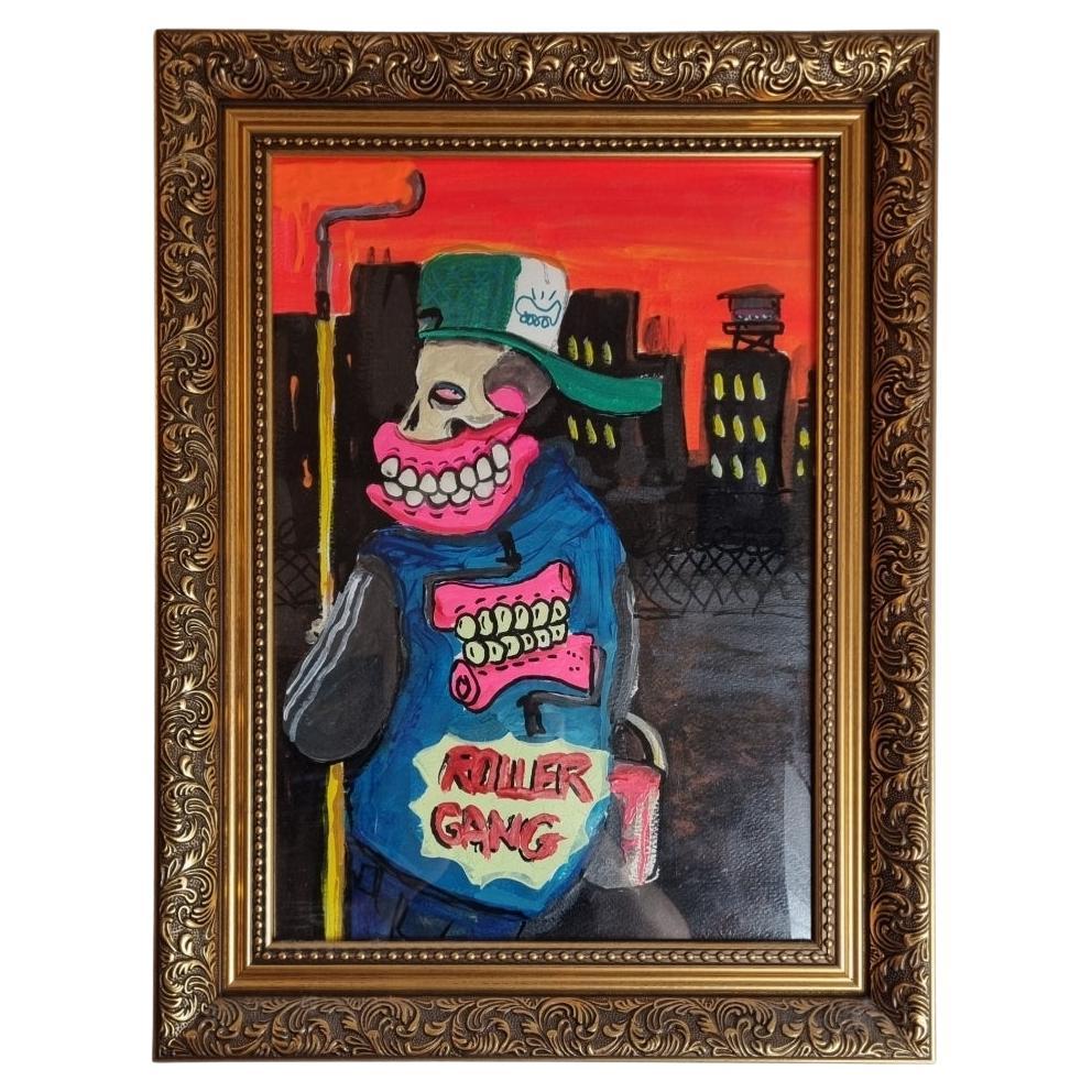 Sweet Toof , Street Art , Acrylic Painting , Framed