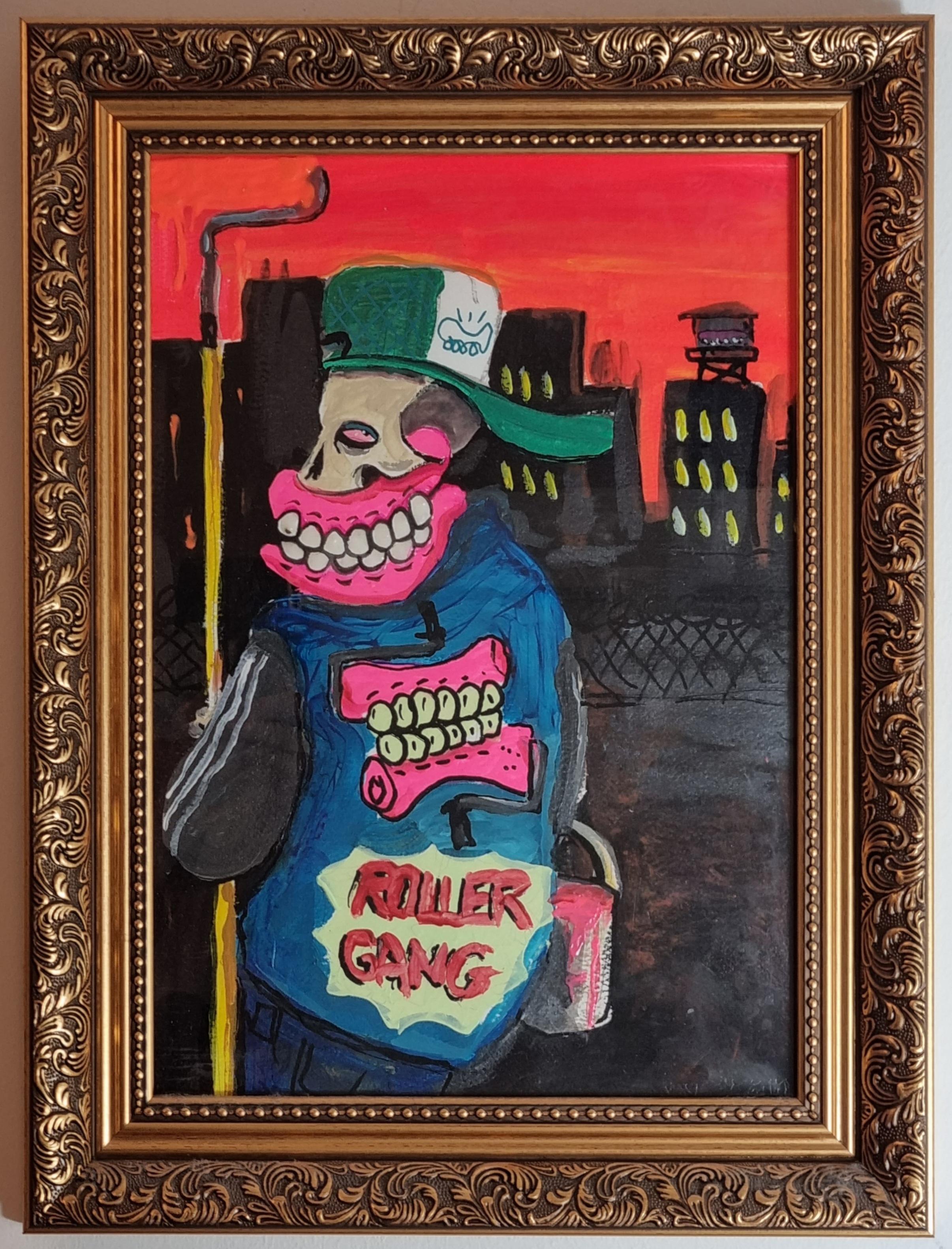 Street Art Painting by Sweet Toof , Acrylic , Framed For Sale 1