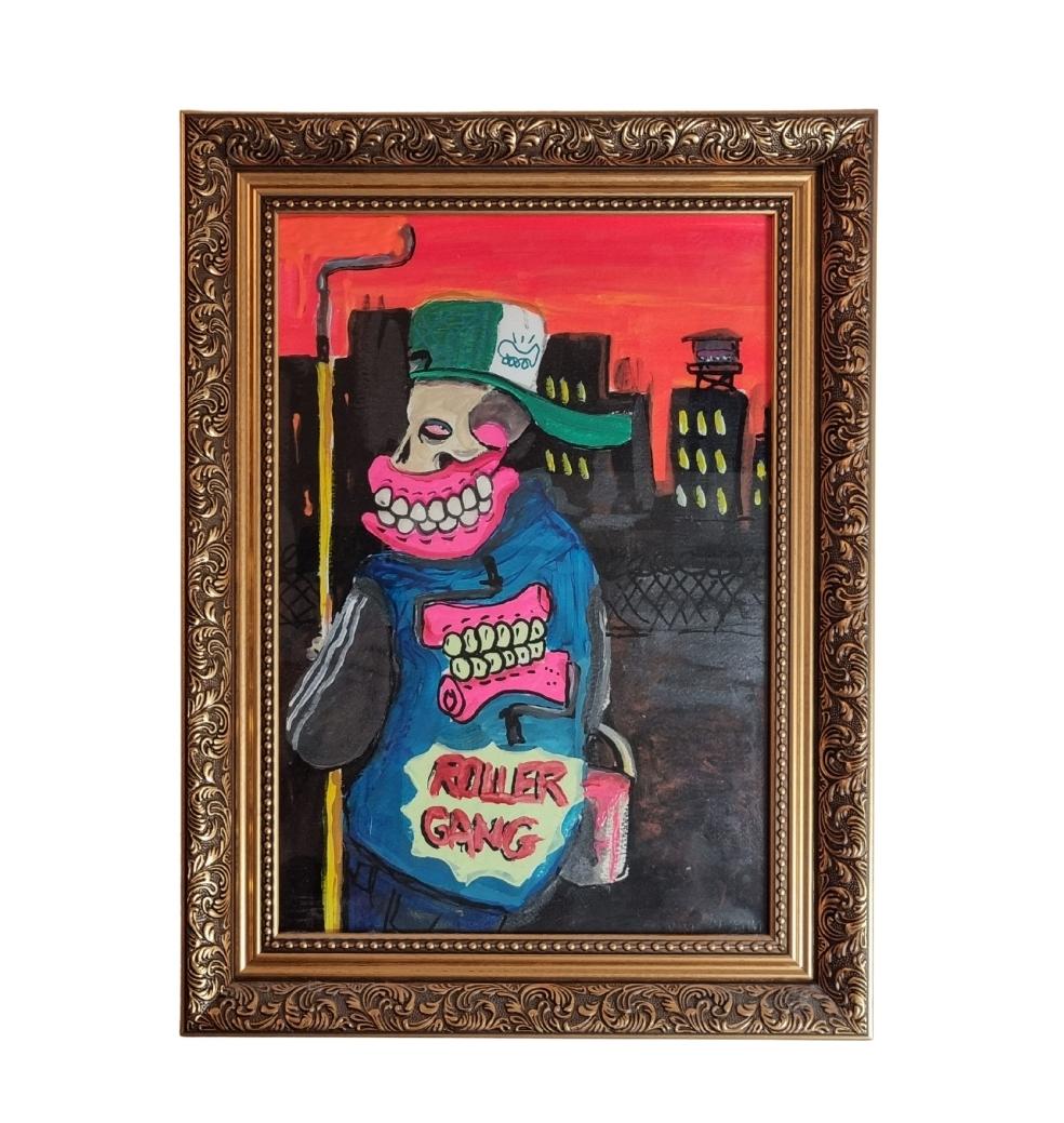Street Art Painting by Sweet Toof , Acrylic , Framed For Sale 3