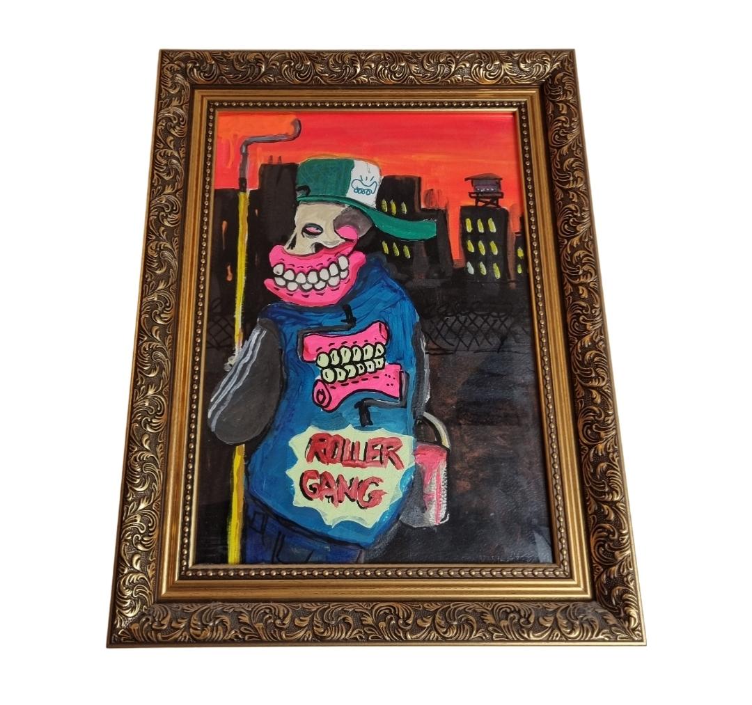 Street Art Painting by Sweet Toof , Acrylic , Framed For Sale 5