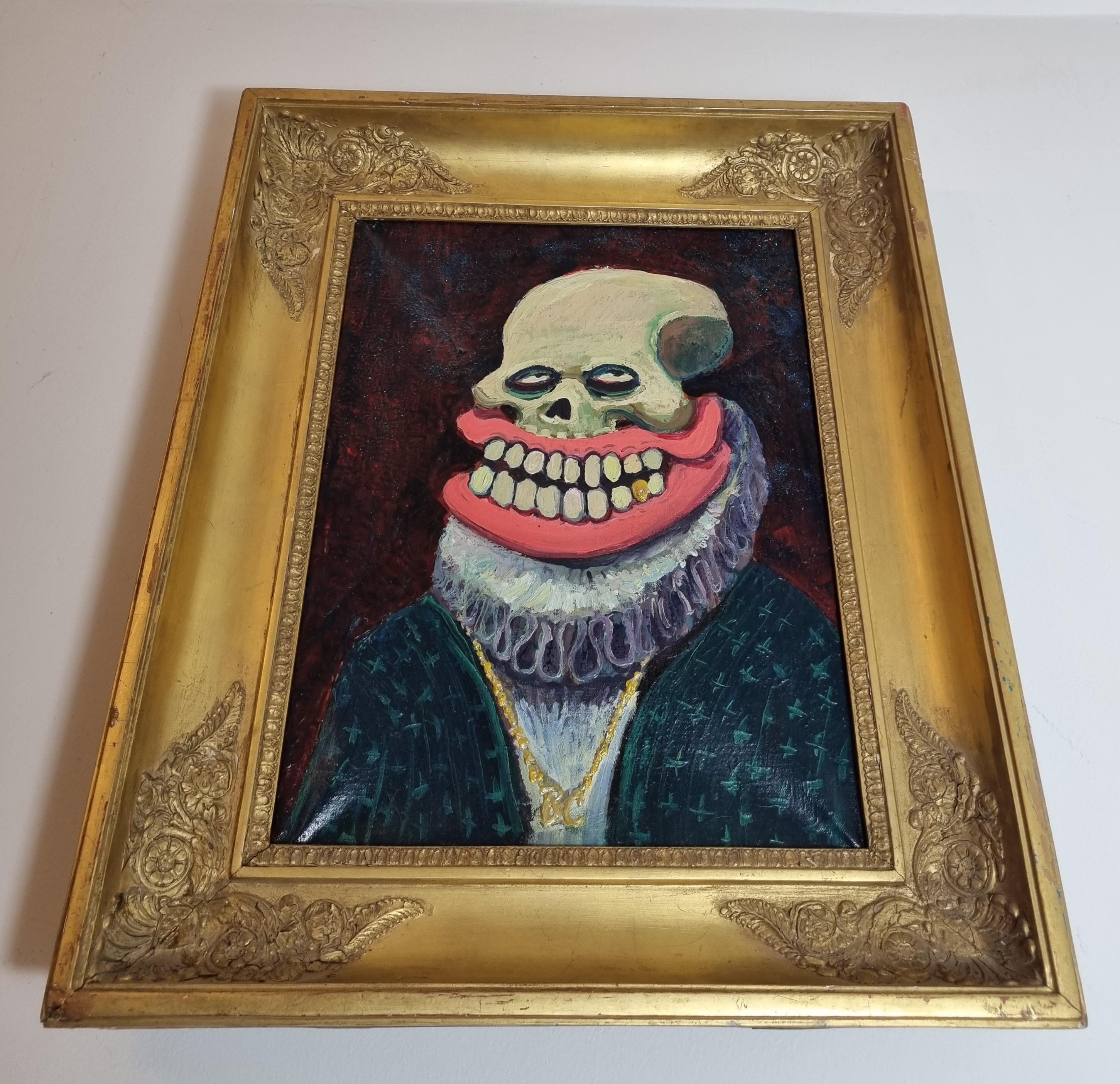 Street Art Painting by Sweet Toof , Oil on canvas Painting , Framed 3
