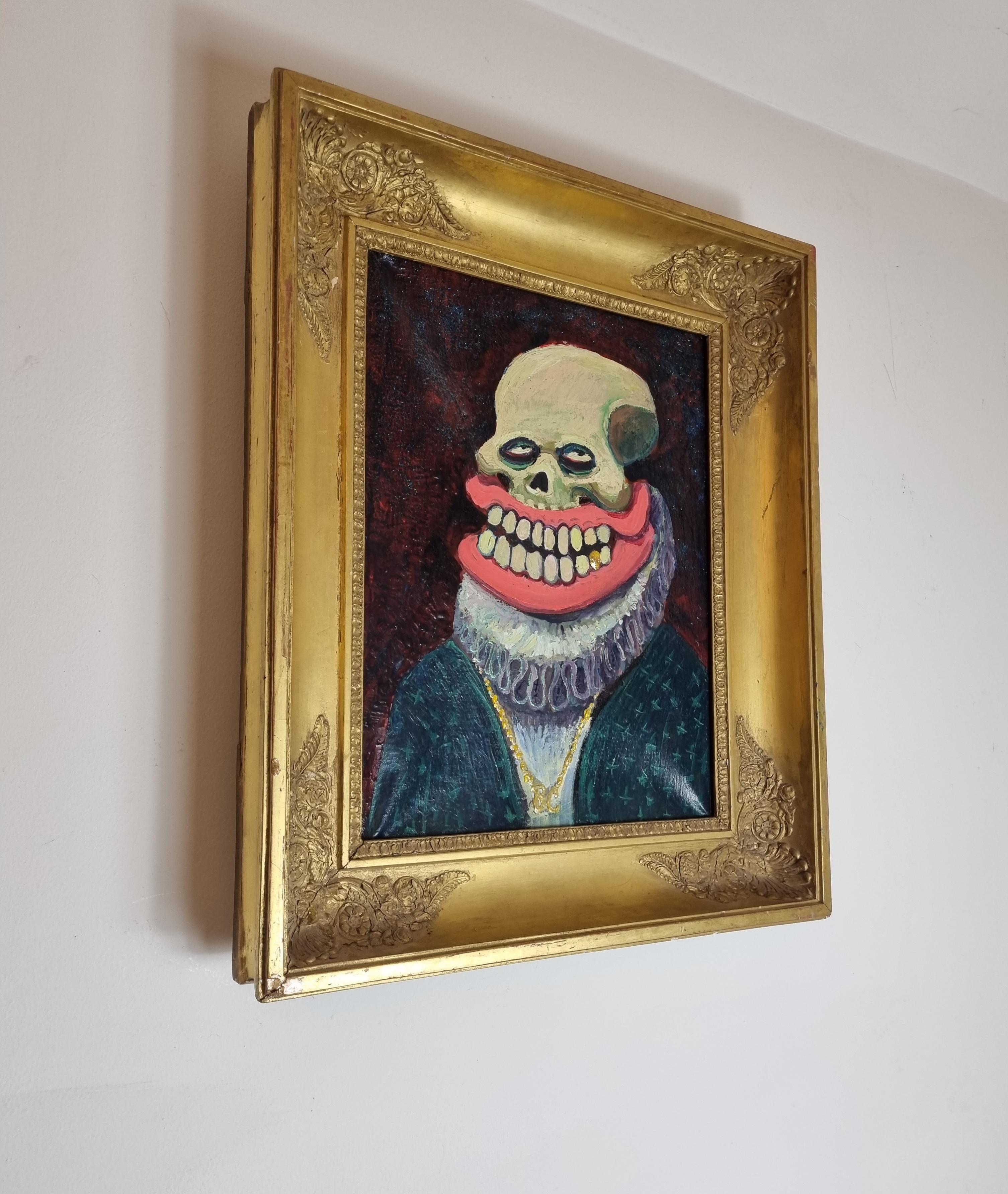 Street Art Painting by Sweet Toof , Oil on canvas Painting , Framed 4