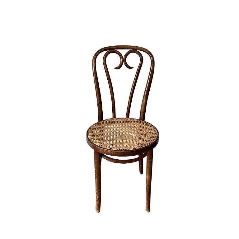 A set of No. 16 Bentwood chairs by Michael Thonet for ZPM Radomsko. Often referred to as the Sweetheart chair, this set was designed by Michael Thonet and produced by ZPM Rodomsko in Poland, which was a former Thonet factory until it was