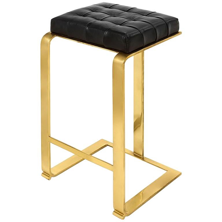 Hocker aus Gold in Zartgold