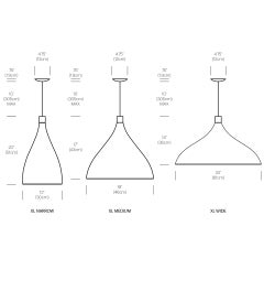 Swell XL, eine breite LED-Hängelampe aus Messing von Pablo Designs