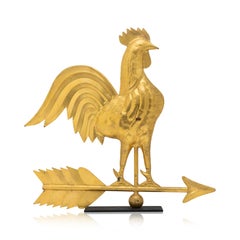 Swelled Copper Rooster Weather Vane