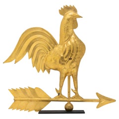 Swelled Copper Rooster Weather Vane