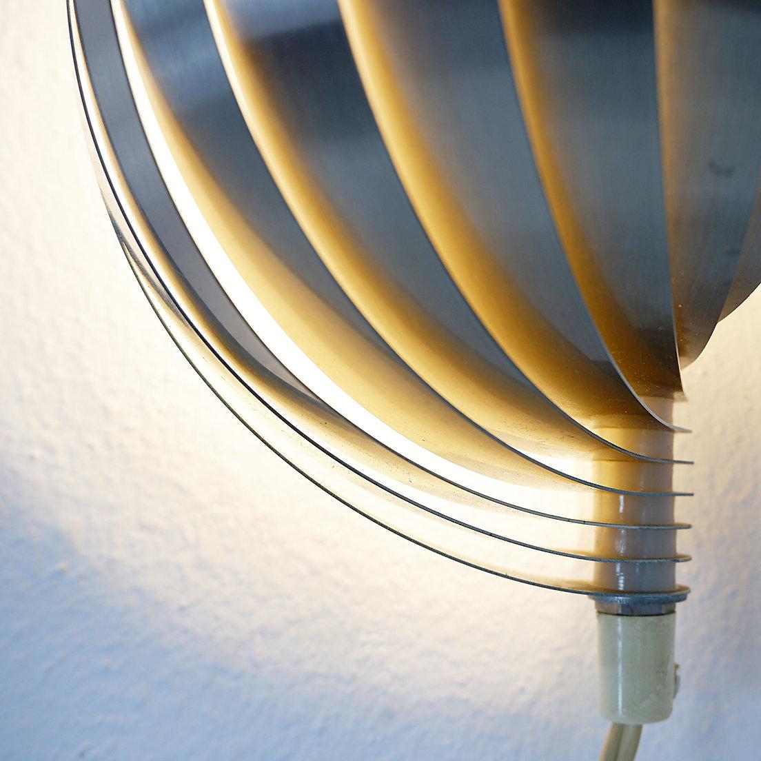 Aplique de aluminio hinchable de Henri Mathieu - Años 70 en venta 8