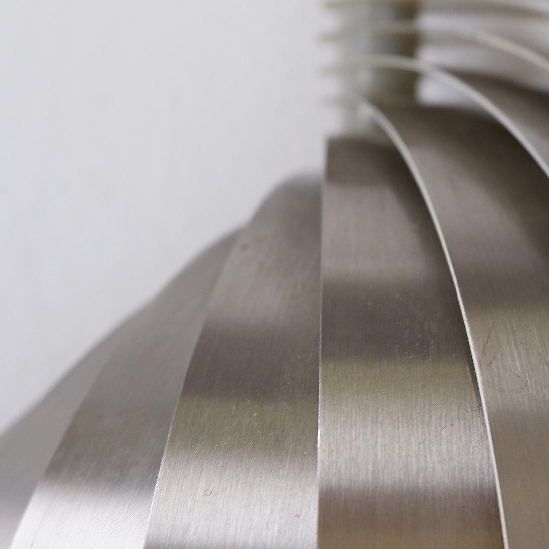 Aplique de aluminio hinchable de Henri Mathieu - Años 70 Francés en venta