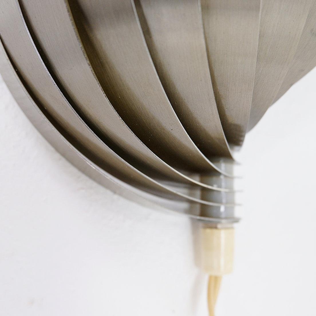 Aplique de aluminio hinchable de Henri Mathieu - Años 70 en venta 1
