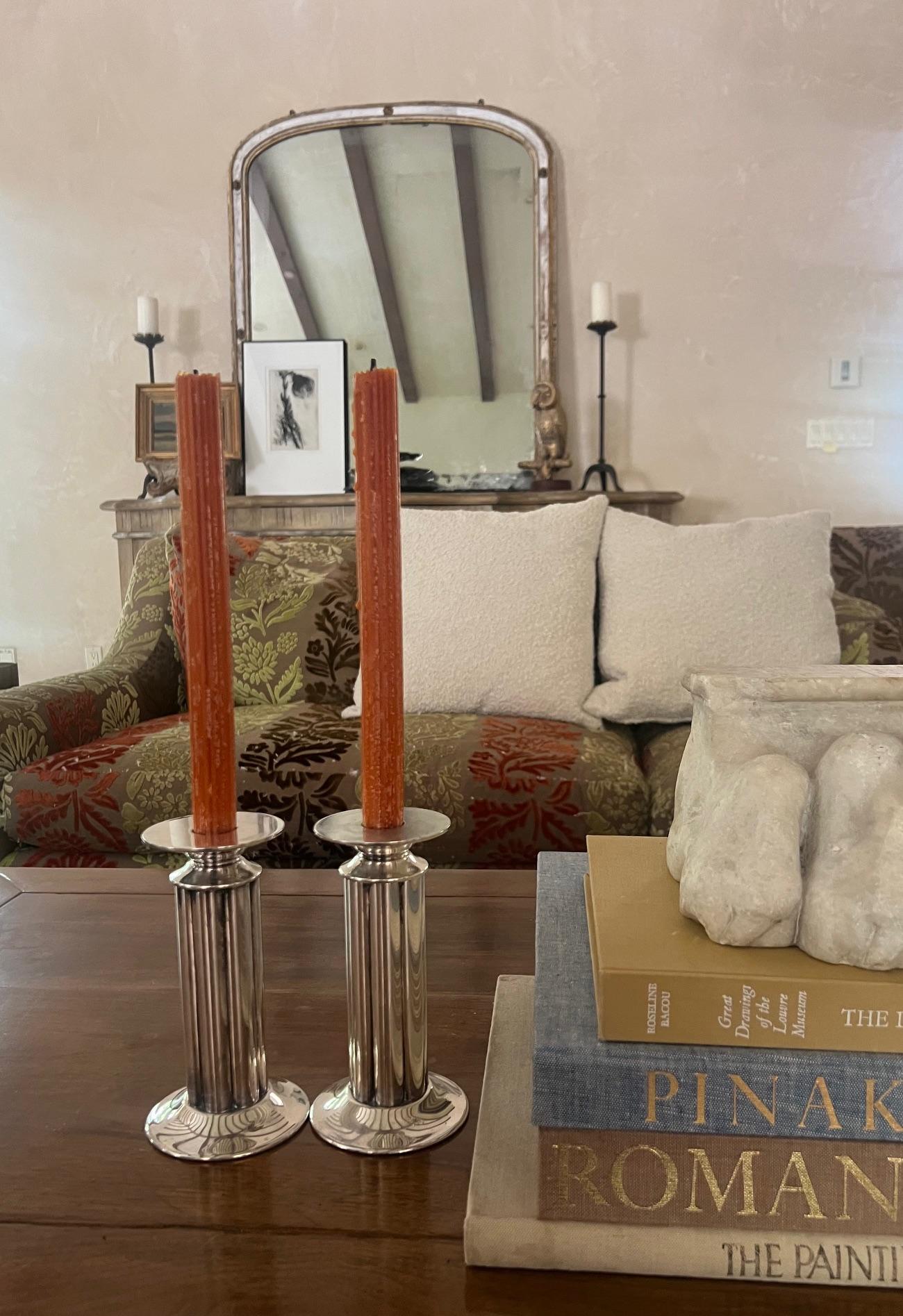 Swid Powell Candlesticks, Designed by Stern, Italian- Set of 2, c. 1980's For Sale 4