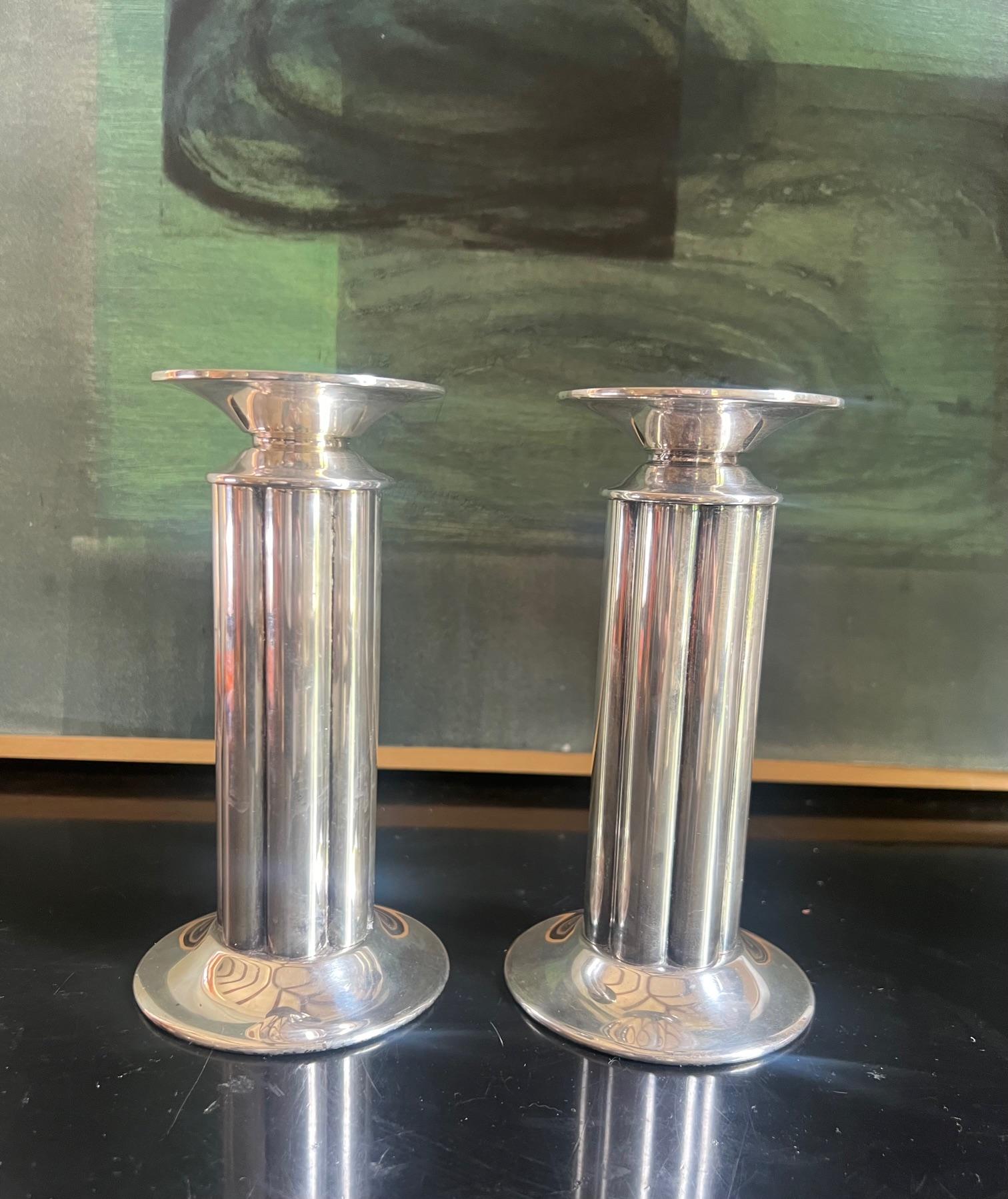 Swid Powell Candlesticks, Designed by Stern, Italian- Set of 2, c. 1980's For Sale 5