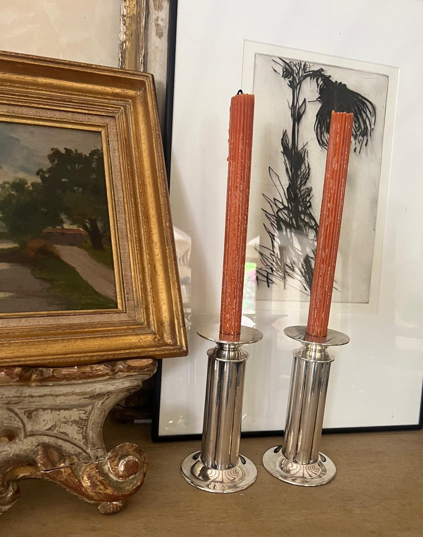 Swid Powell Candlesticks, Designed by Stern, Italian- Set of 2, c. 1980's For Sale 6