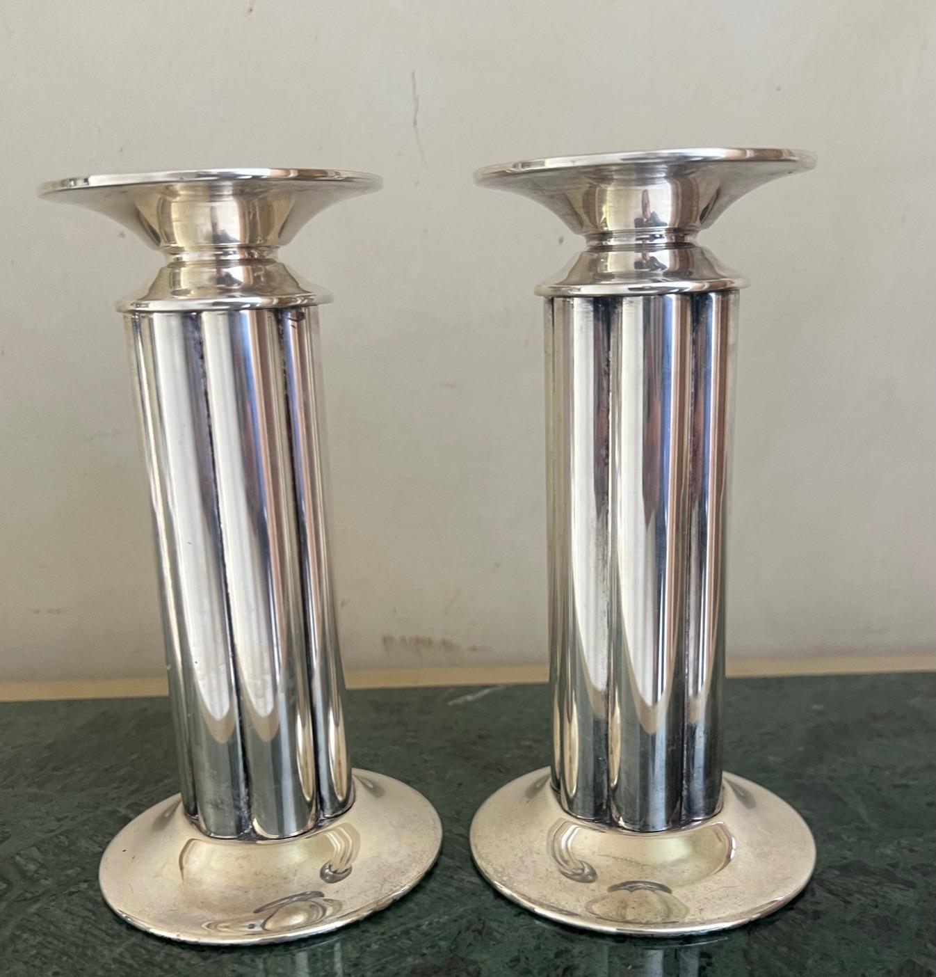 Swid Powell Candlesticks, Designed by Stern, Italian- Set of 2, c. 1980's For Sale 7
