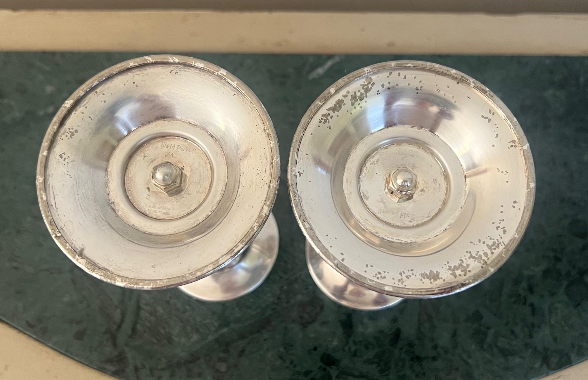 Swid Powell Candlesticks, Designed by Stern, Italian- Set of 2, c. 1980's For Sale 10