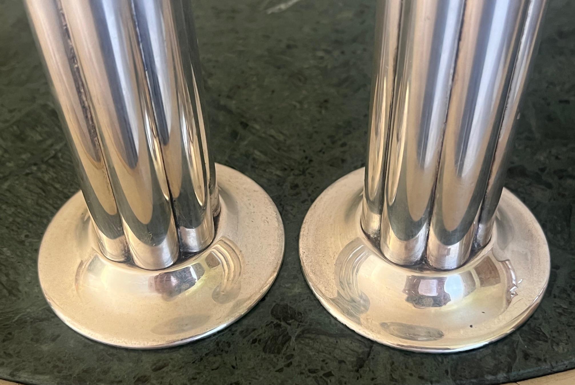 Swid Powell Candlesticks, Designed by Stern, Italian- Set of 2, c. 1980's For Sale 1
