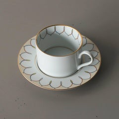 Swid Powell Cup Saucer and Three Plates Postmodern